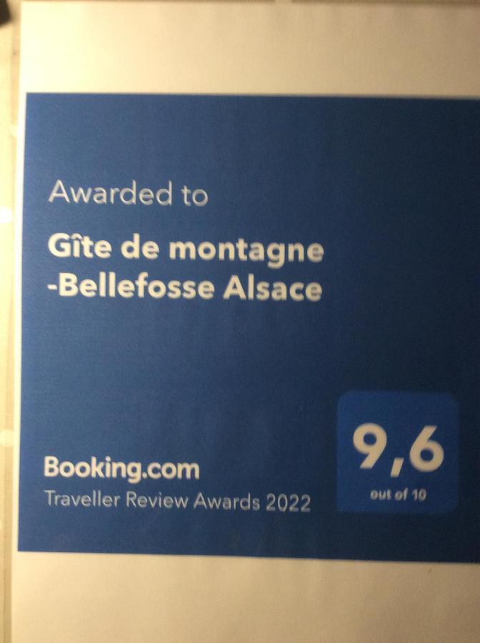 Gite De Montagne -Bellefosse Alsace Ngoại thất bức ảnh